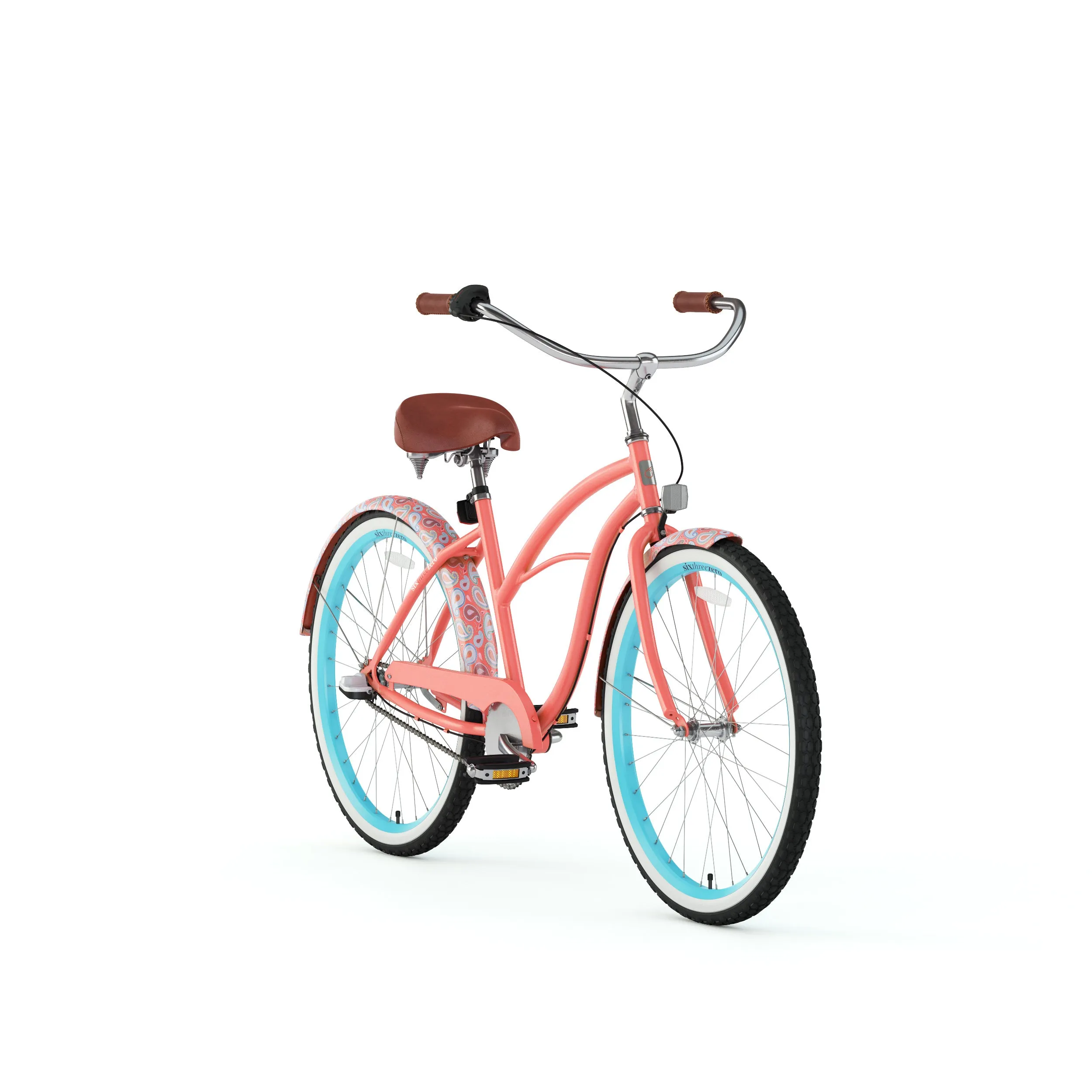 sixthreezero Paisley 3 Speed 26" Women's Beach Cruiser Bike