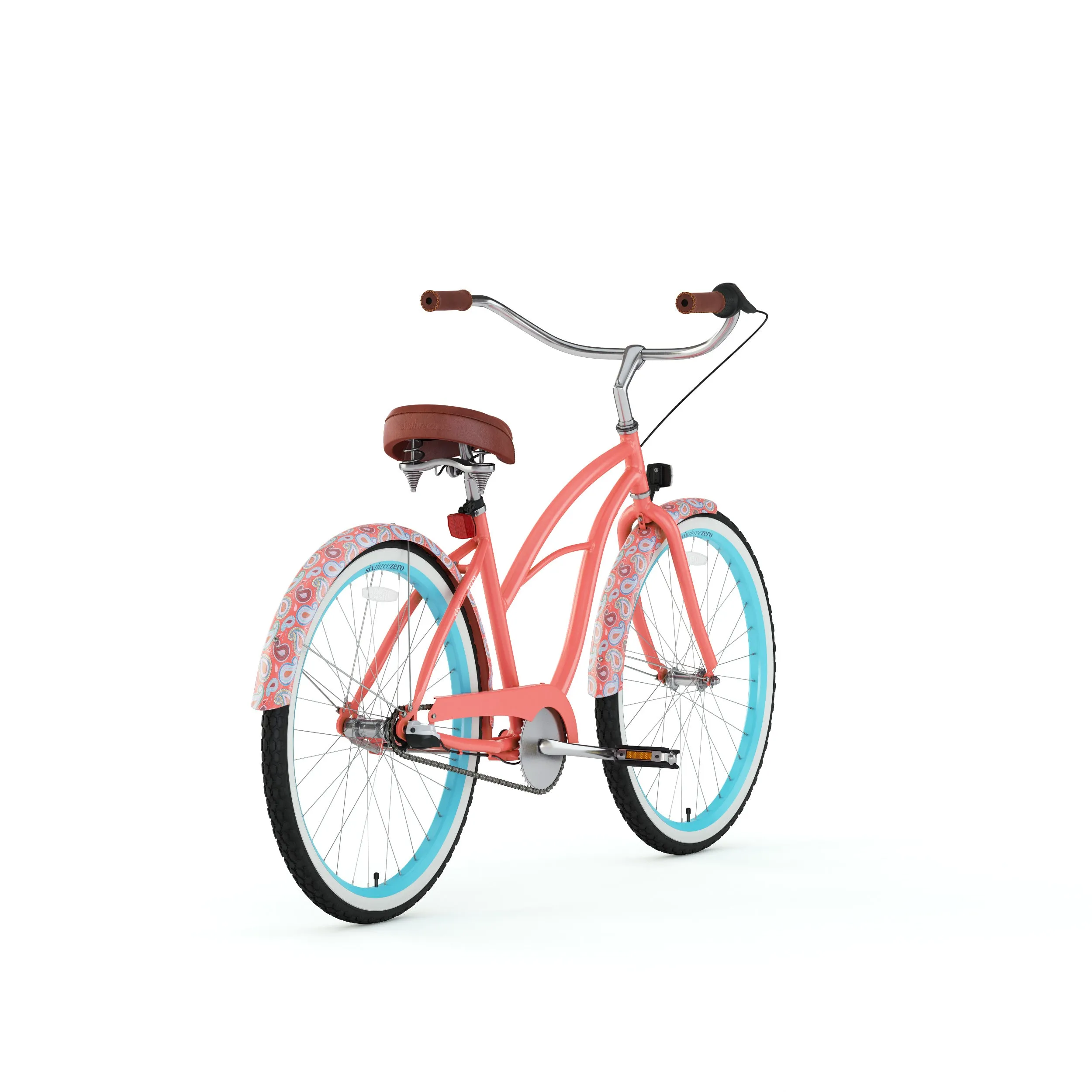 sixthreezero Paisley 3 Speed 26" Women's Beach Cruiser Bike