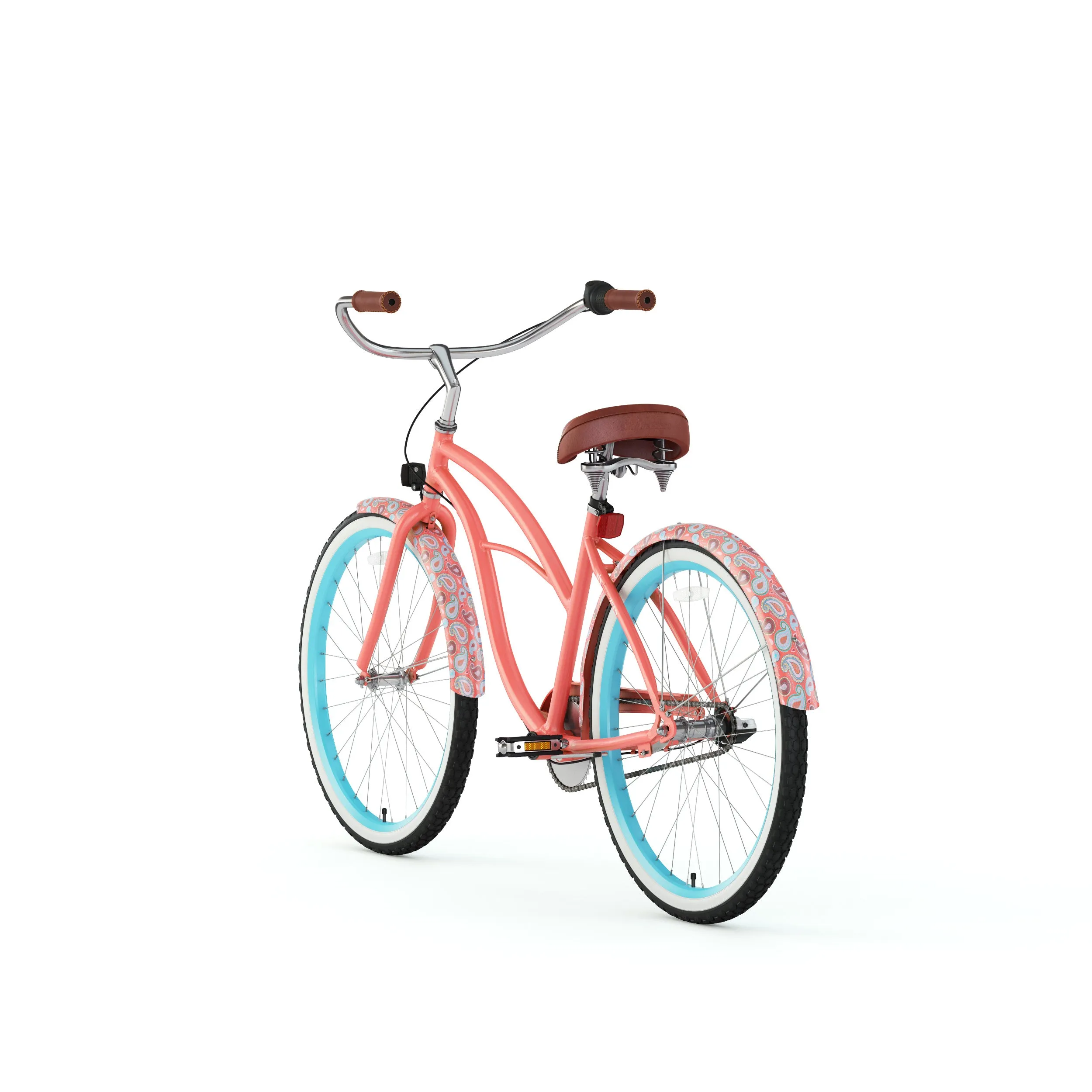 sixthreezero Paisley 3 Speed 26" Women's Beach Cruiser Bike