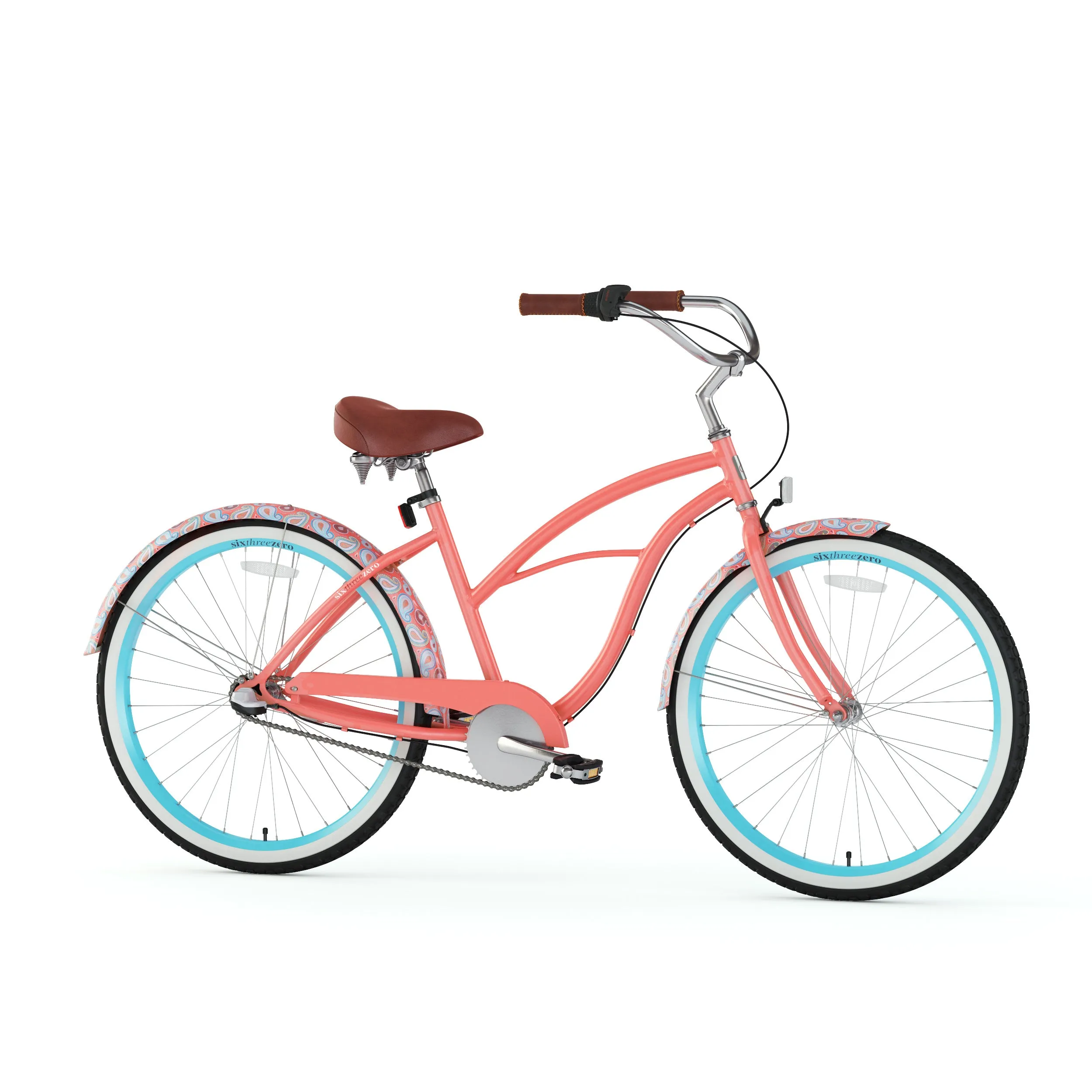 sixthreezero Paisley 3 Speed 26" Women's Beach Cruiser Bike