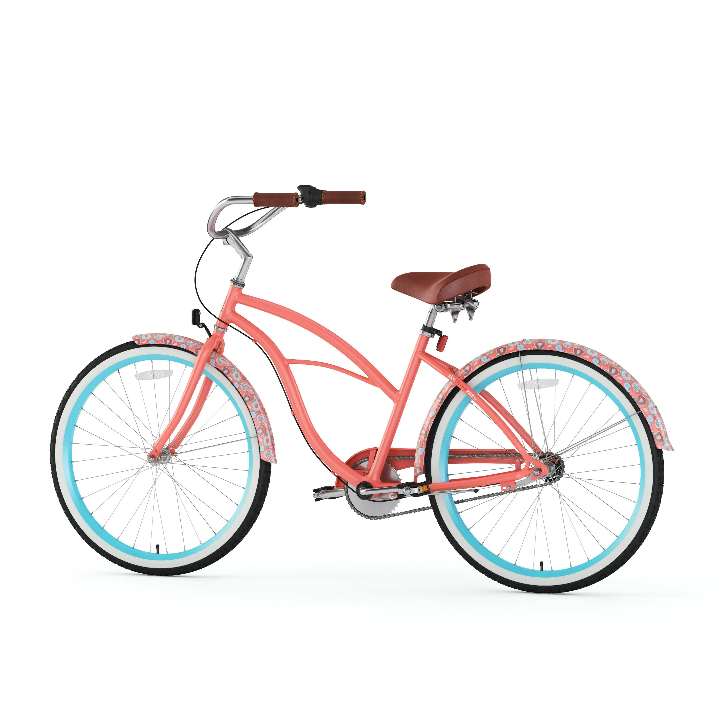 sixthreezero Paisley 3 Speed 26" Women's Beach Cruiser Bike