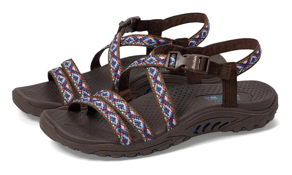 Skechers Womens Reggae Dream Weaver Chocolate Multi