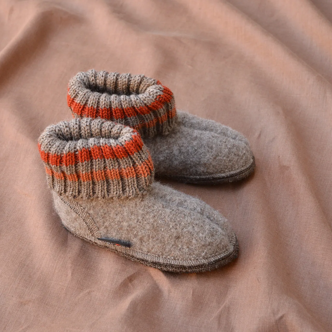 Slipper Boots - Boiled Wool - Taupe AW23 (Kids 22-34)