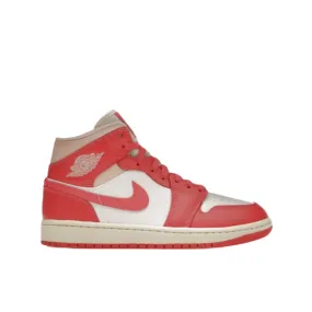 Sneakers Wmns Air Jordan 1 Mid - White/Sea Coral-Atmosphere