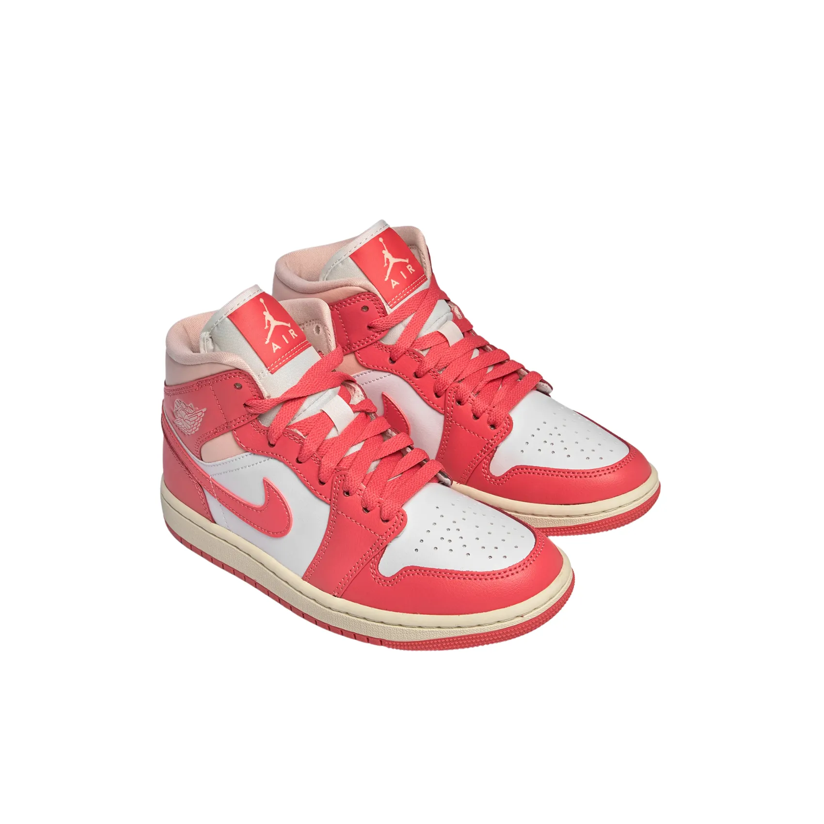 Sneakers Wmns Air Jordan 1 Mid - White/Sea Coral-Atmosphere