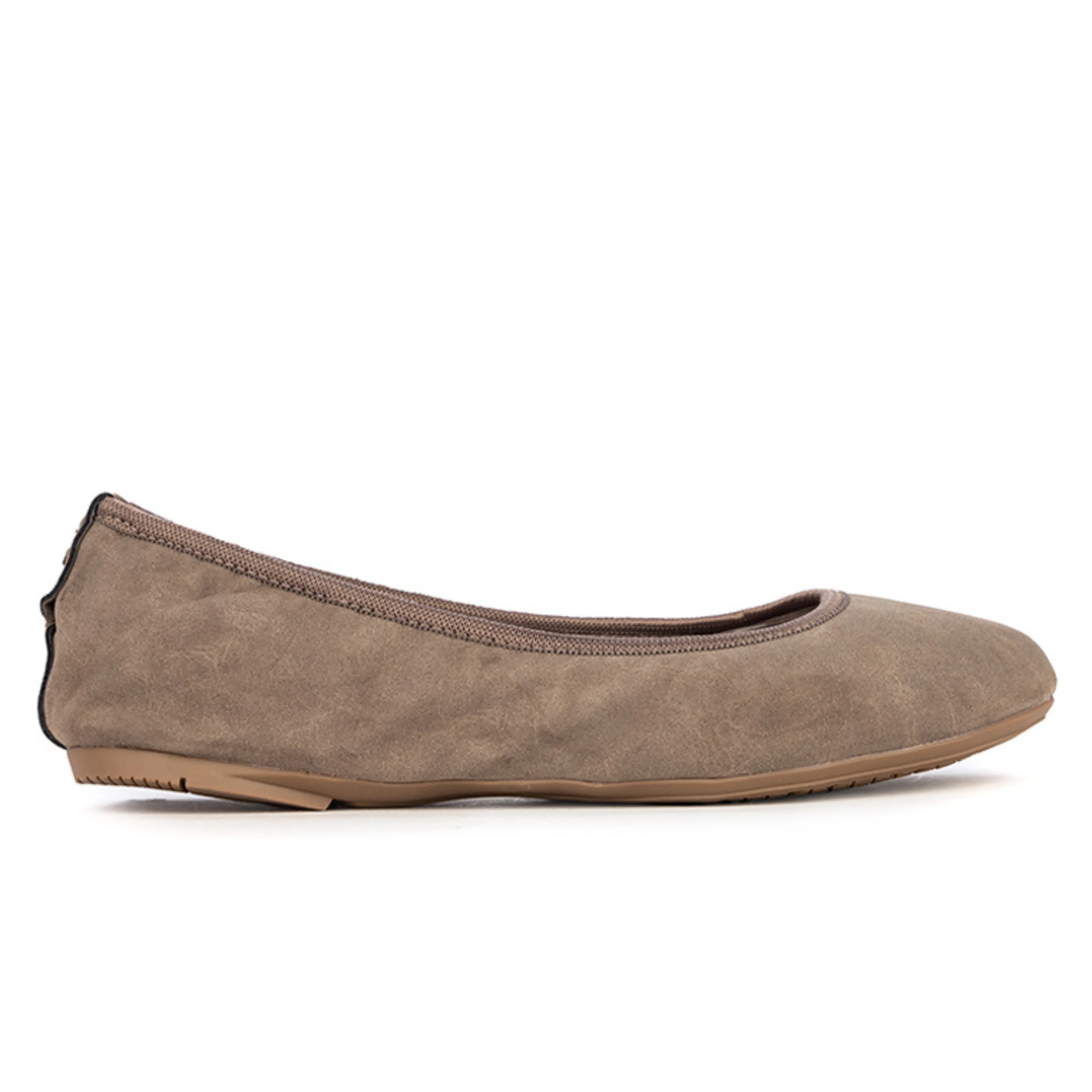 SOPHIA Ballet Flat Shoes - Taupe Nubuck