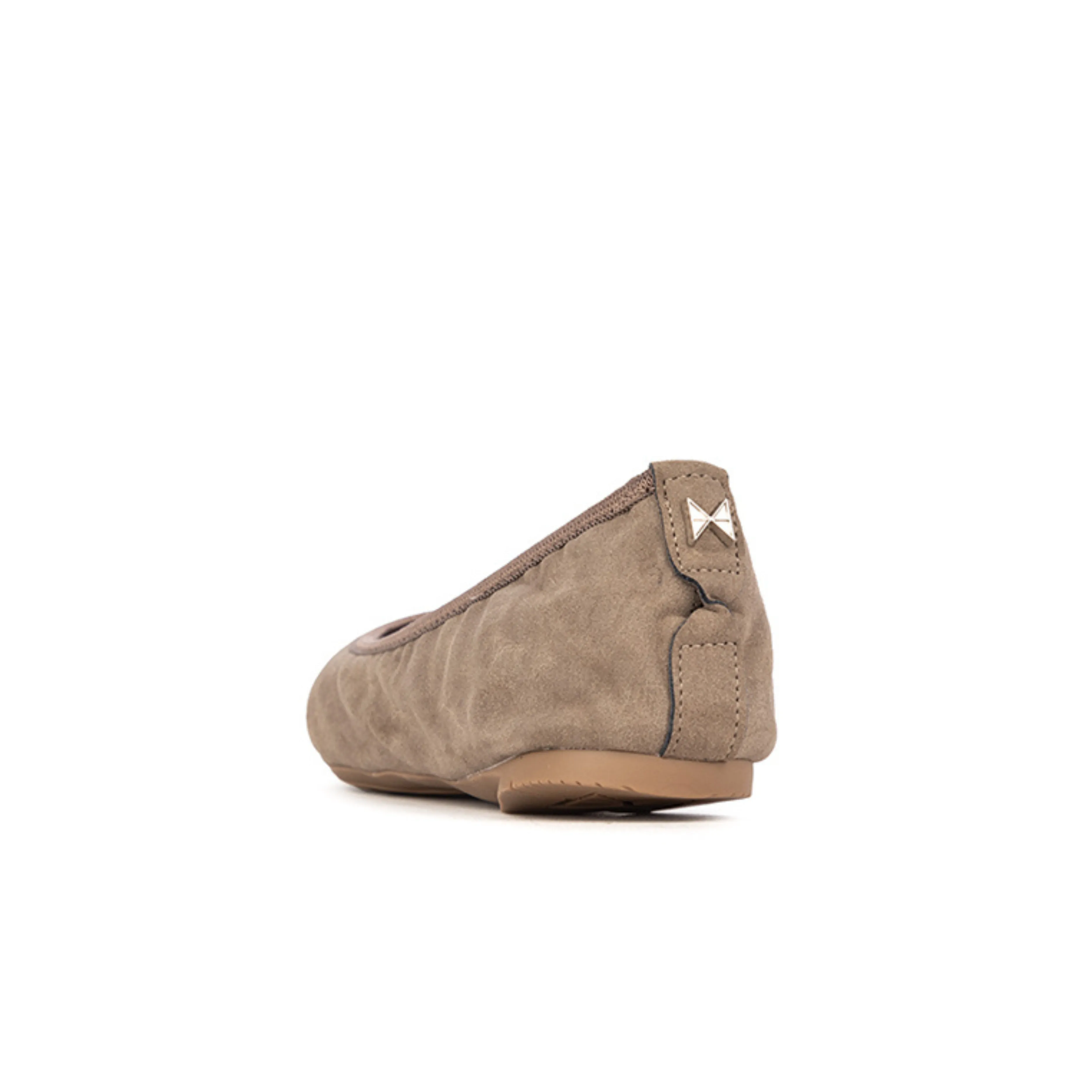 SOPHIA Ballet Flat Shoes - Taupe Nubuck