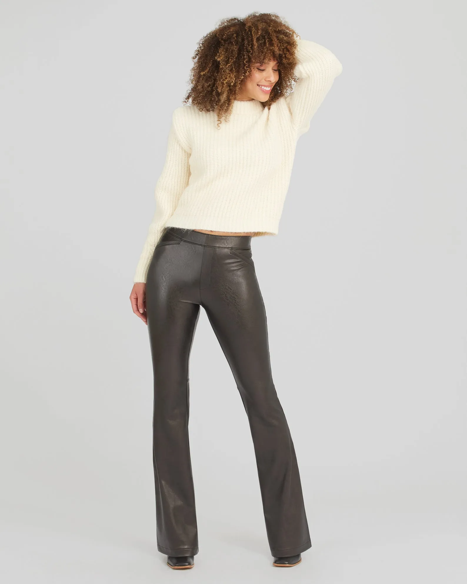 Spanx Leather-Like Flare Pant