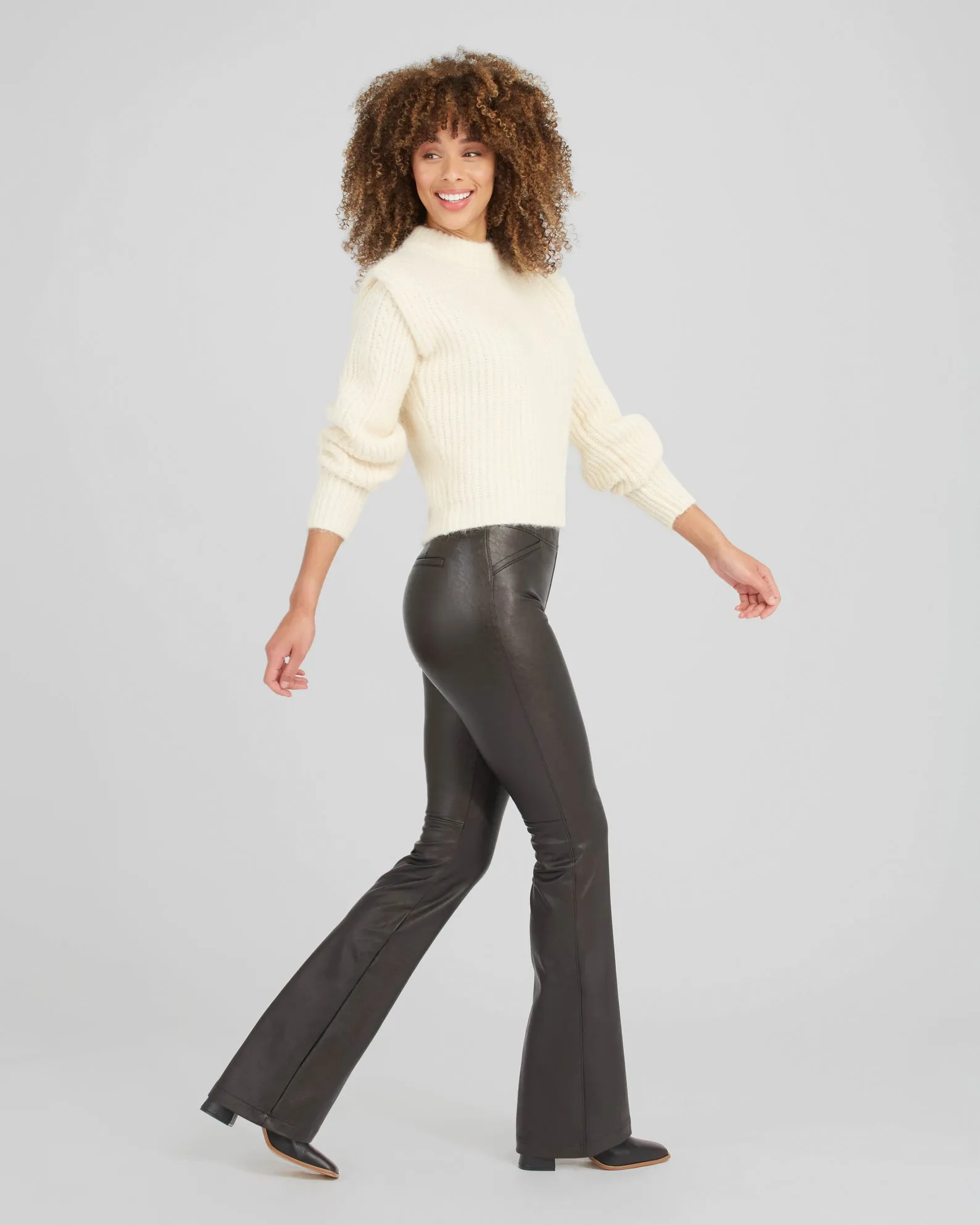 Spanx Leather-Like Flare Pant