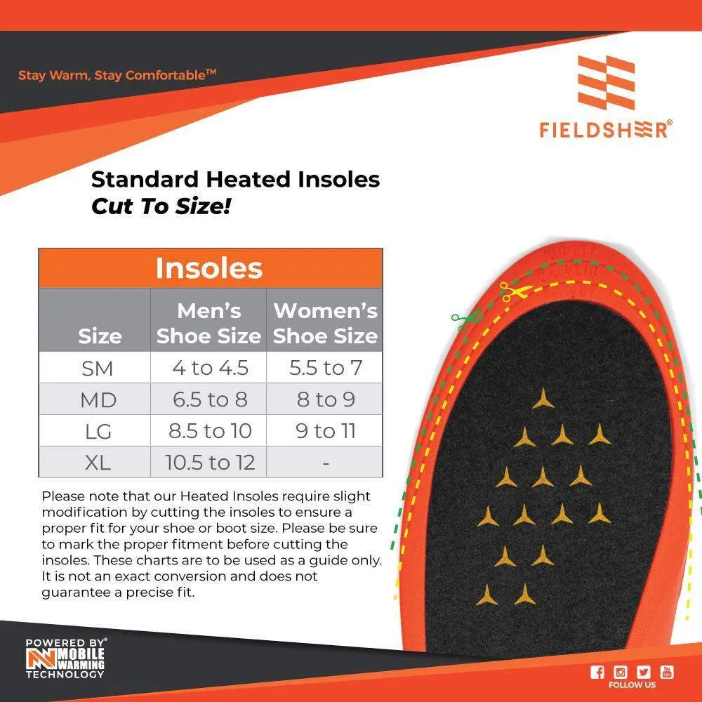 Standard Heated Insoles with Remote Control