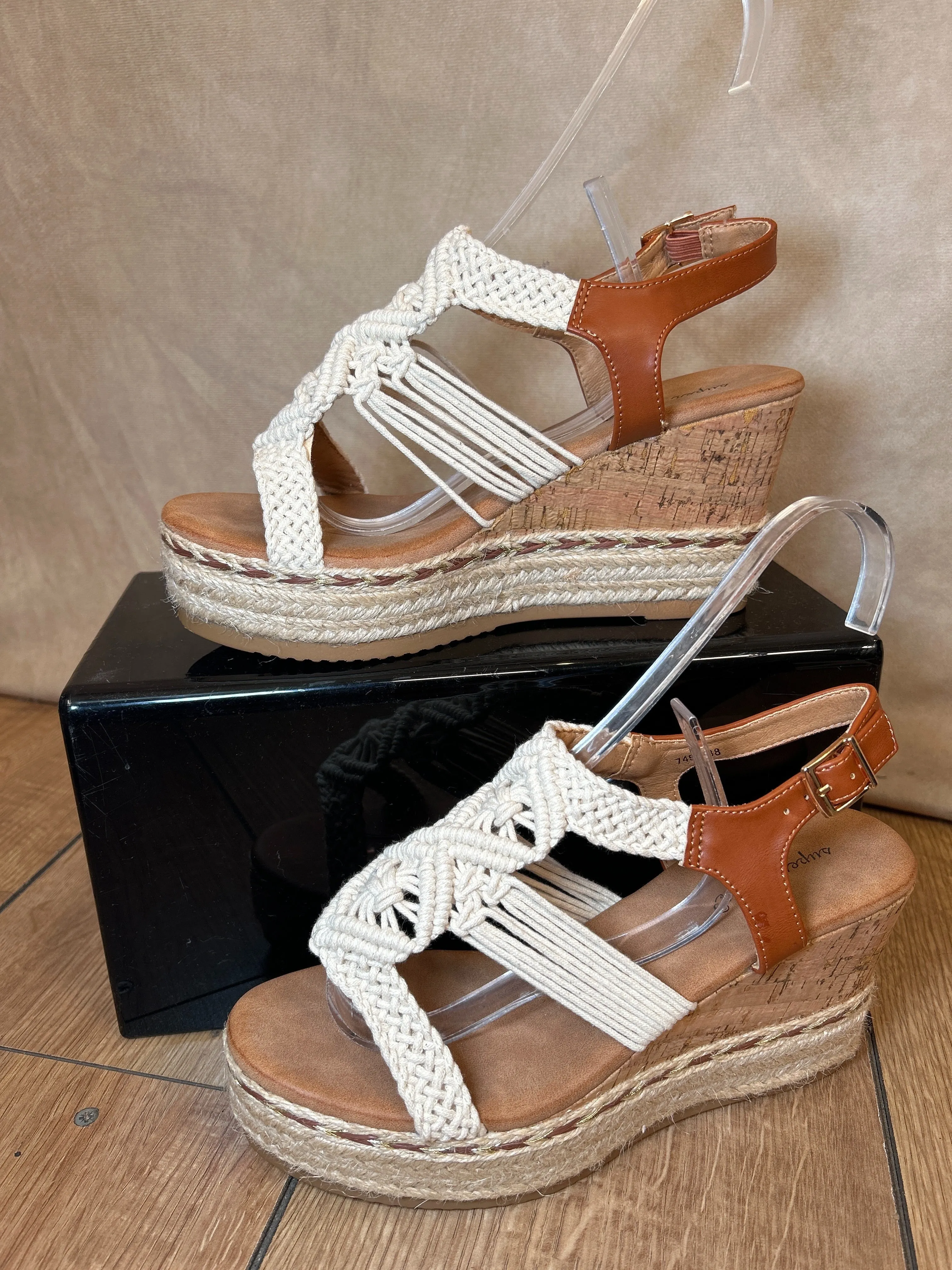 Strapped Crochet Wedges