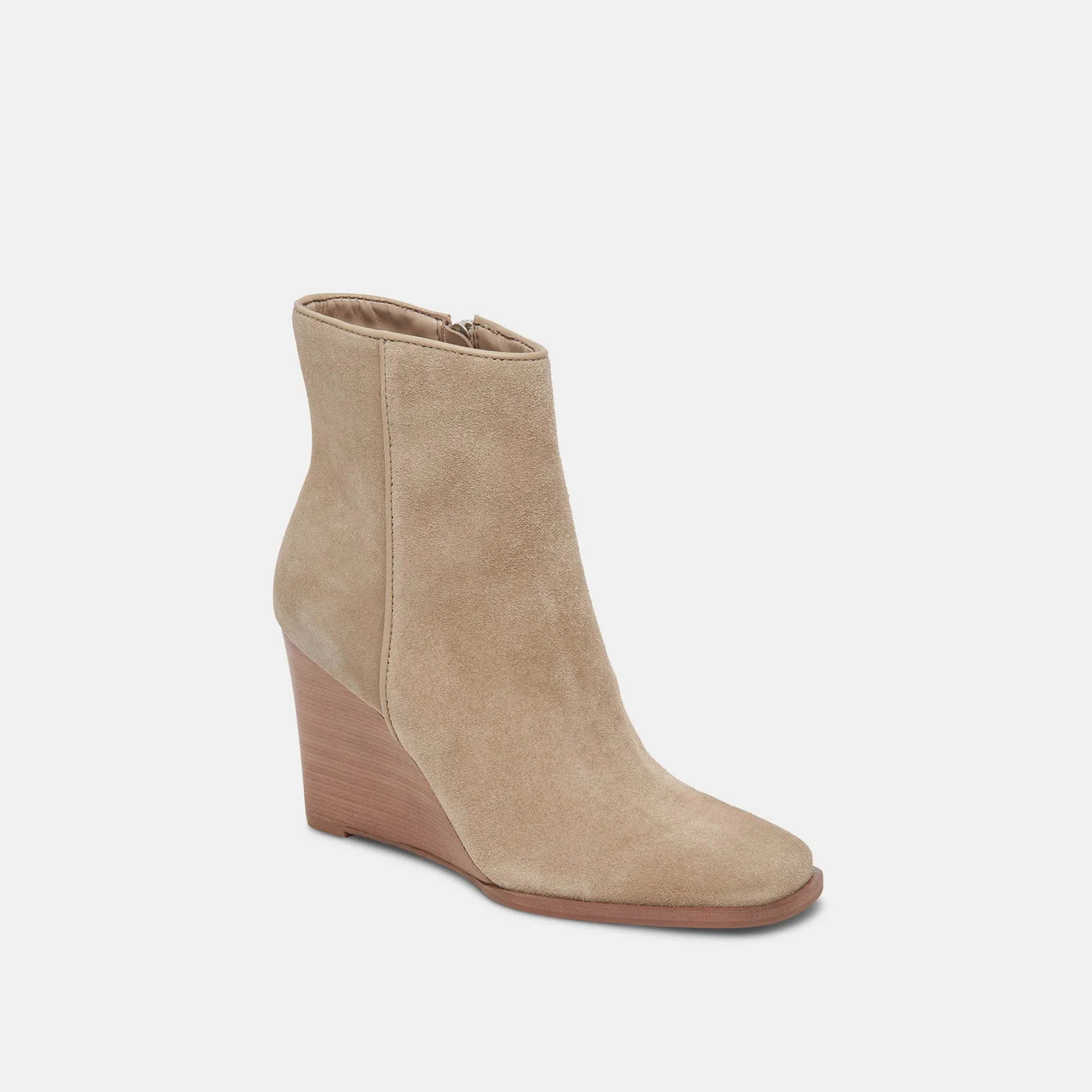 SUSANN BOOTIES ALMOND SUEDE