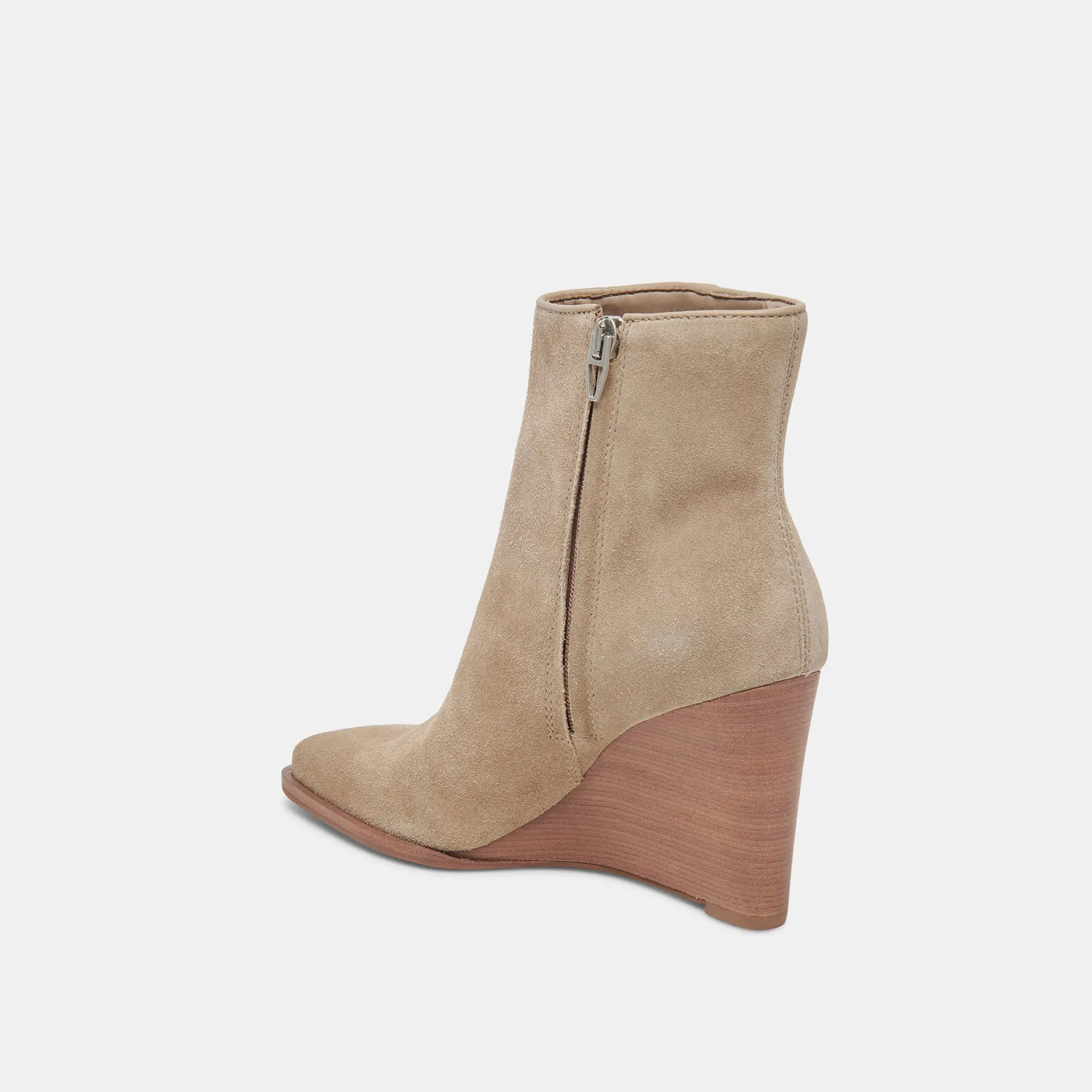 SUSANN BOOTIES ALMOND SUEDE