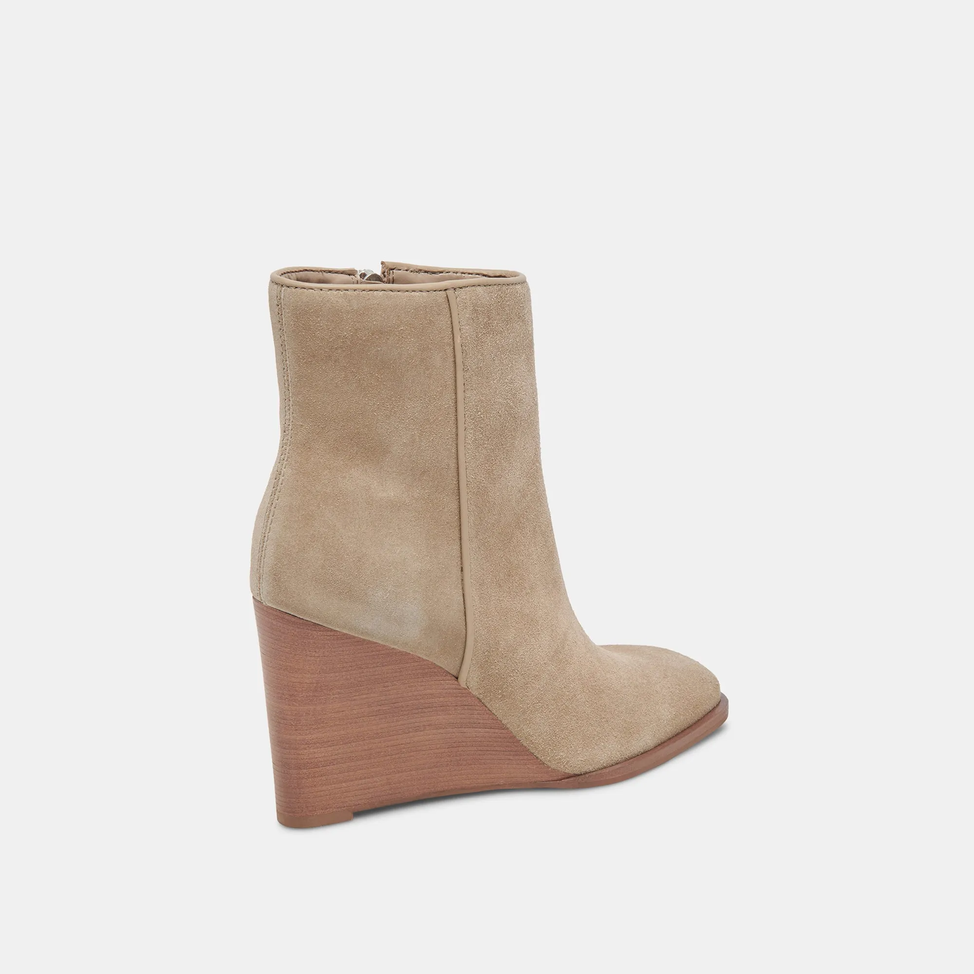 SUSANN BOOTIES ALMOND SUEDE