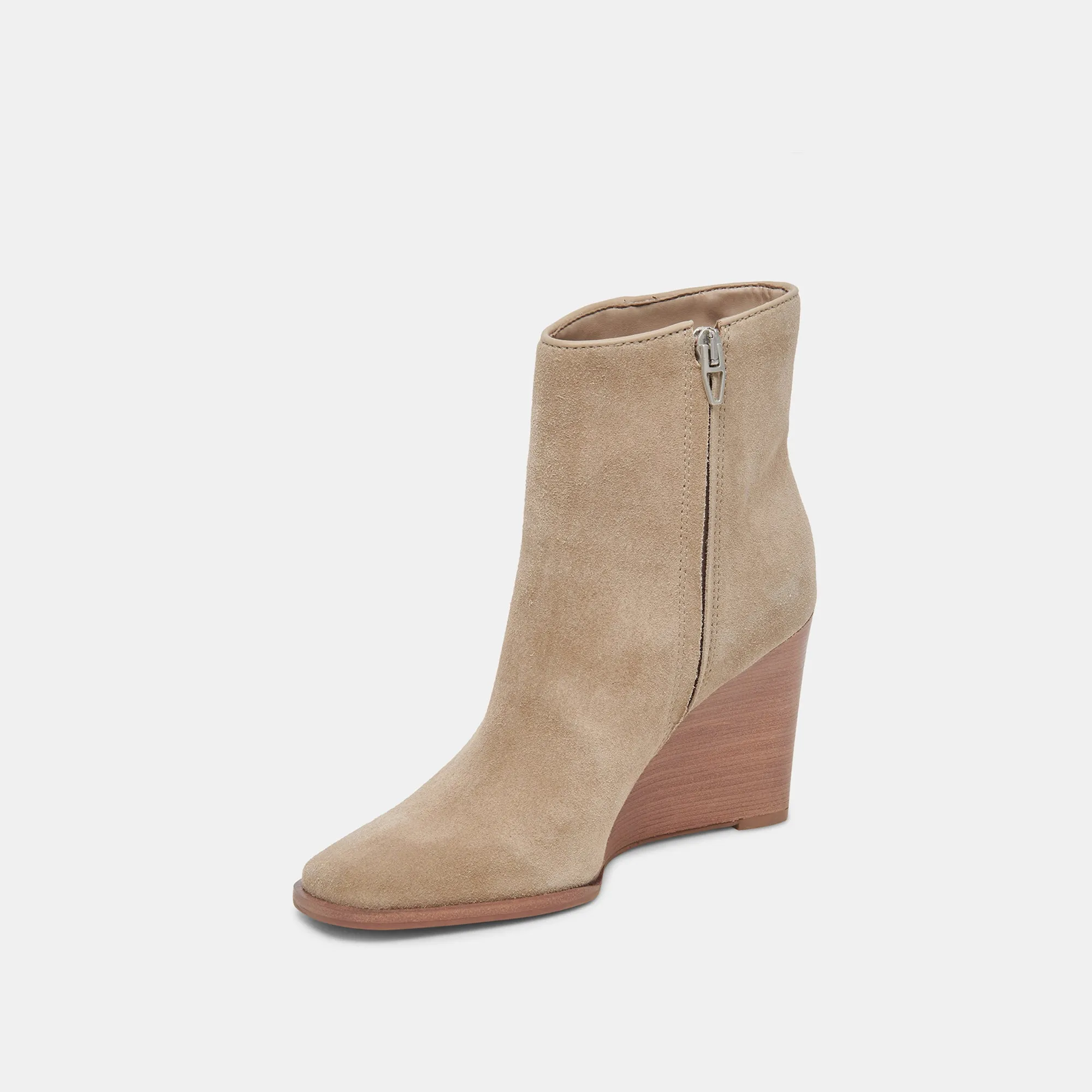 SUSANN BOOTIES ALMOND SUEDE