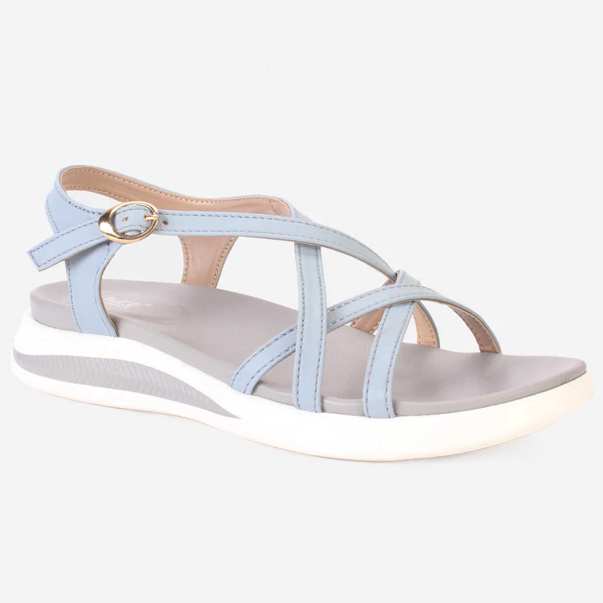 T Womens "AURORA" Crisscross Straps Comfy Sandals