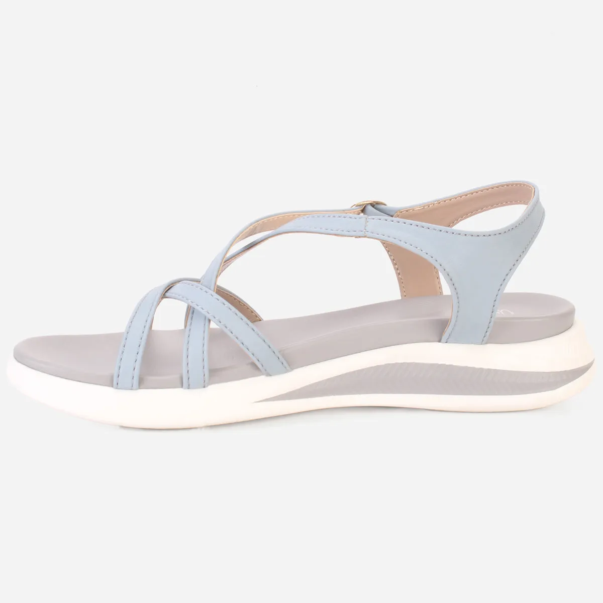 T Womens "AURORA" Crisscross Straps Comfy Sandals