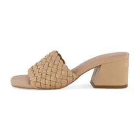 Tasha Woven Block Heel Sandal