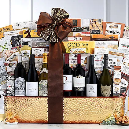 The Finest Wines: Premium Wine & Champagne Gift Basket