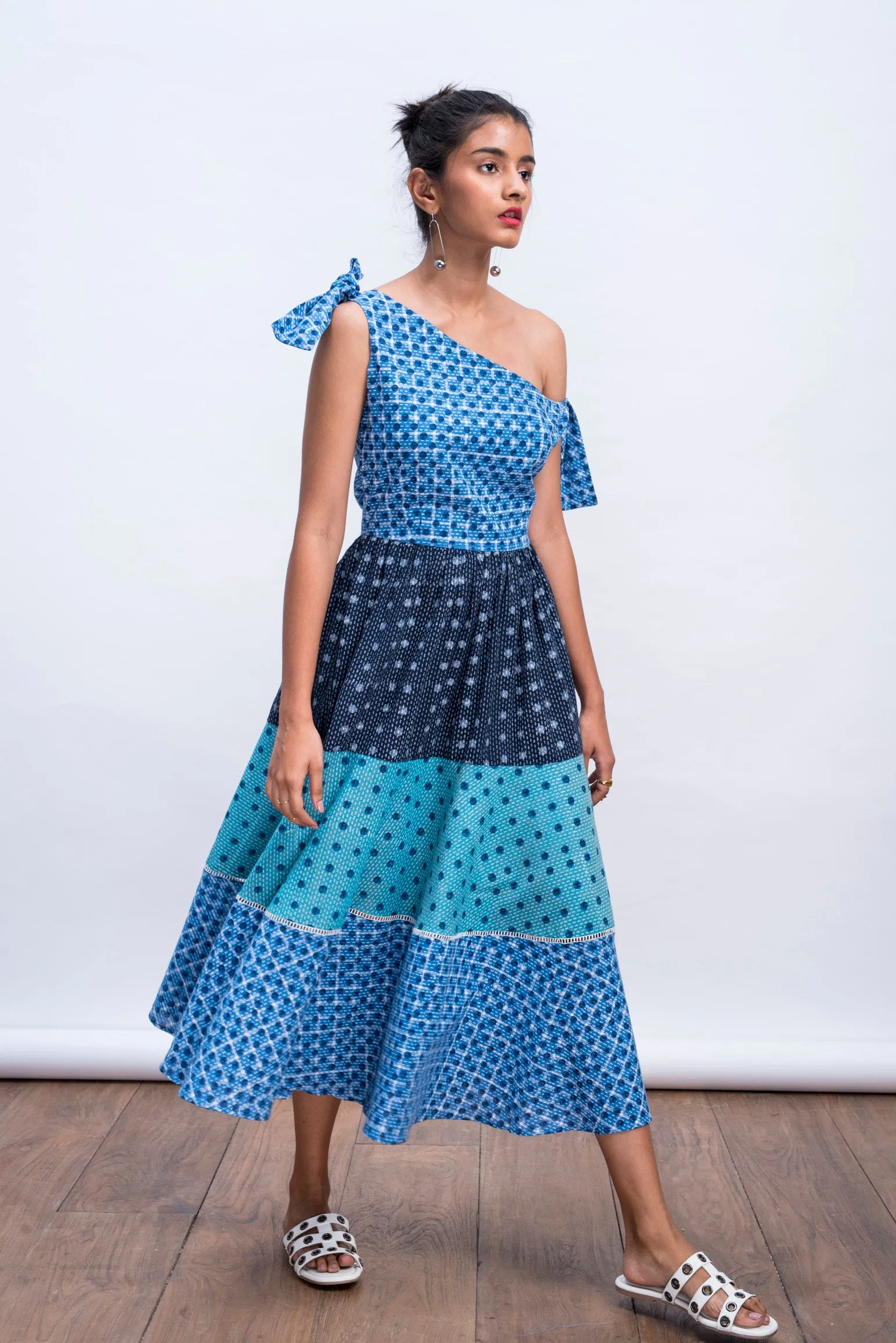 Tobe Tie up Tiered Dress