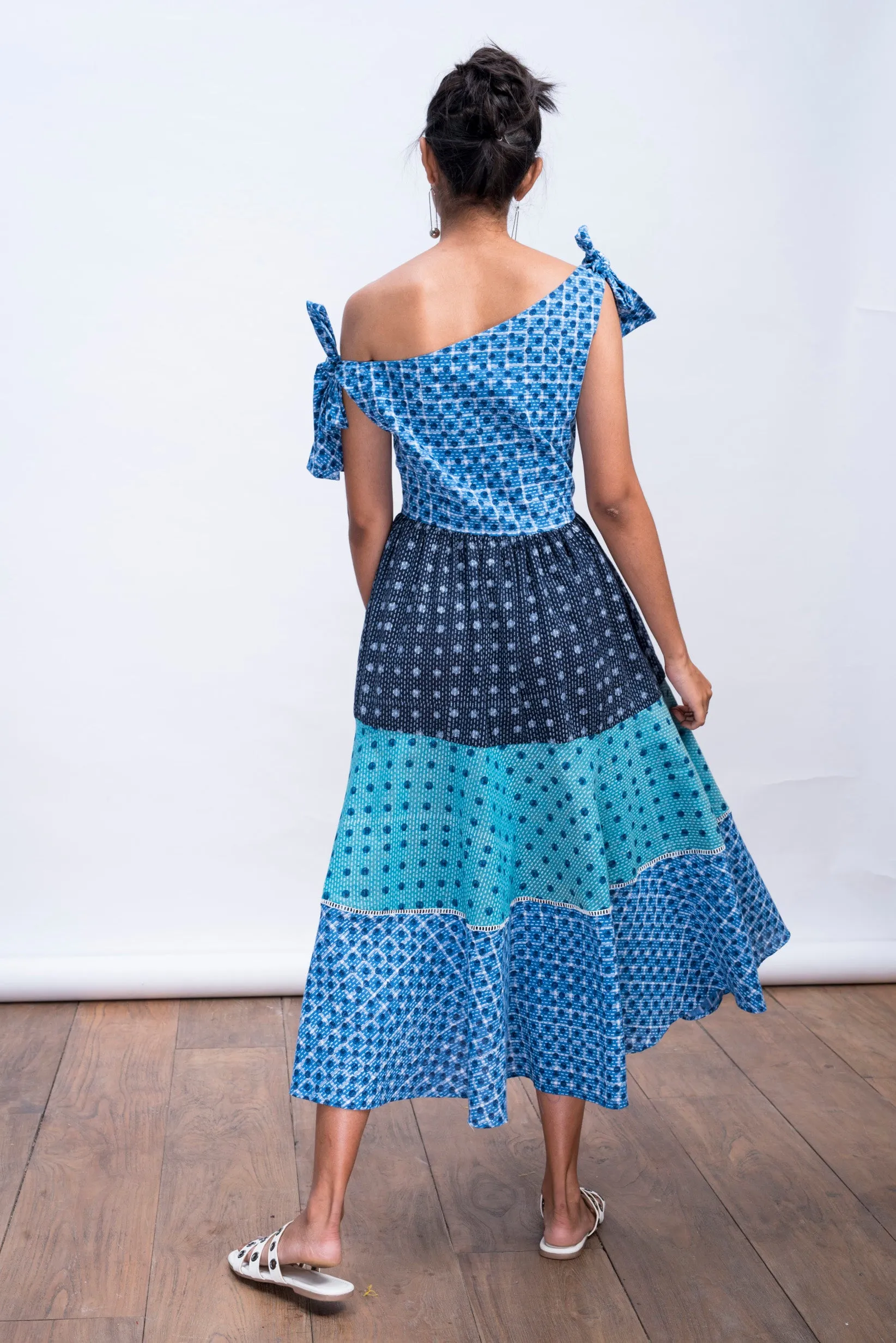 Tobe Tie up Tiered Dress