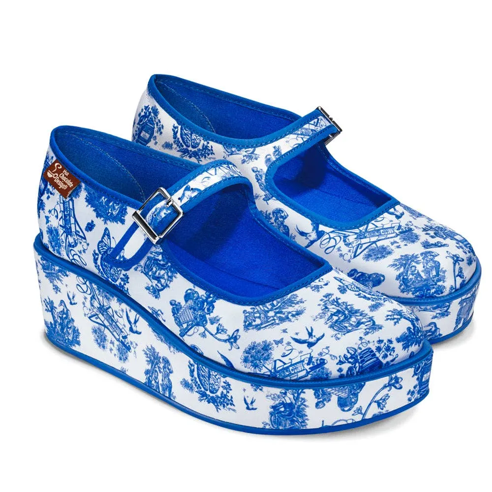 Toiles de Jouy Women's Mary Jane Platform