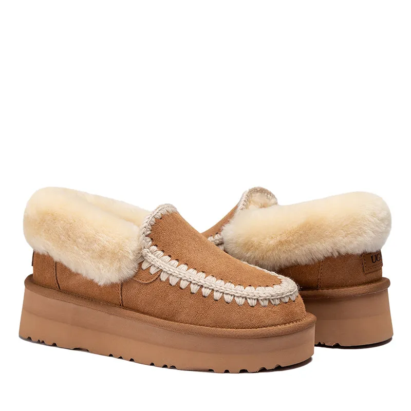 UGG Ankle Platform Moccasins