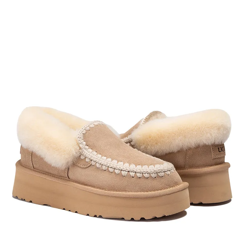 UGG Ankle Platform Moccasins