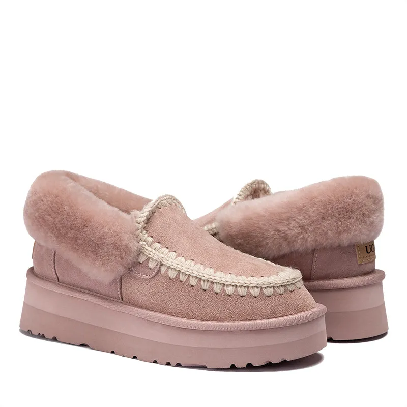 UGG Ankle Platform Moccasins