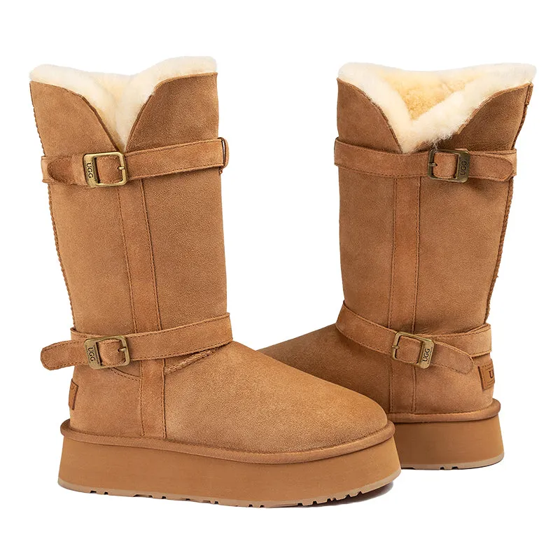 UGG Tall Belt Platform Boots