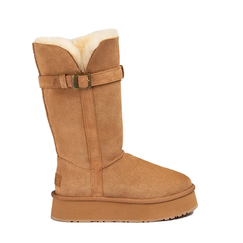 UGG Tall Belt Platform Boots