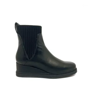 Unisa Jualo Black Wedge Ankle Boot