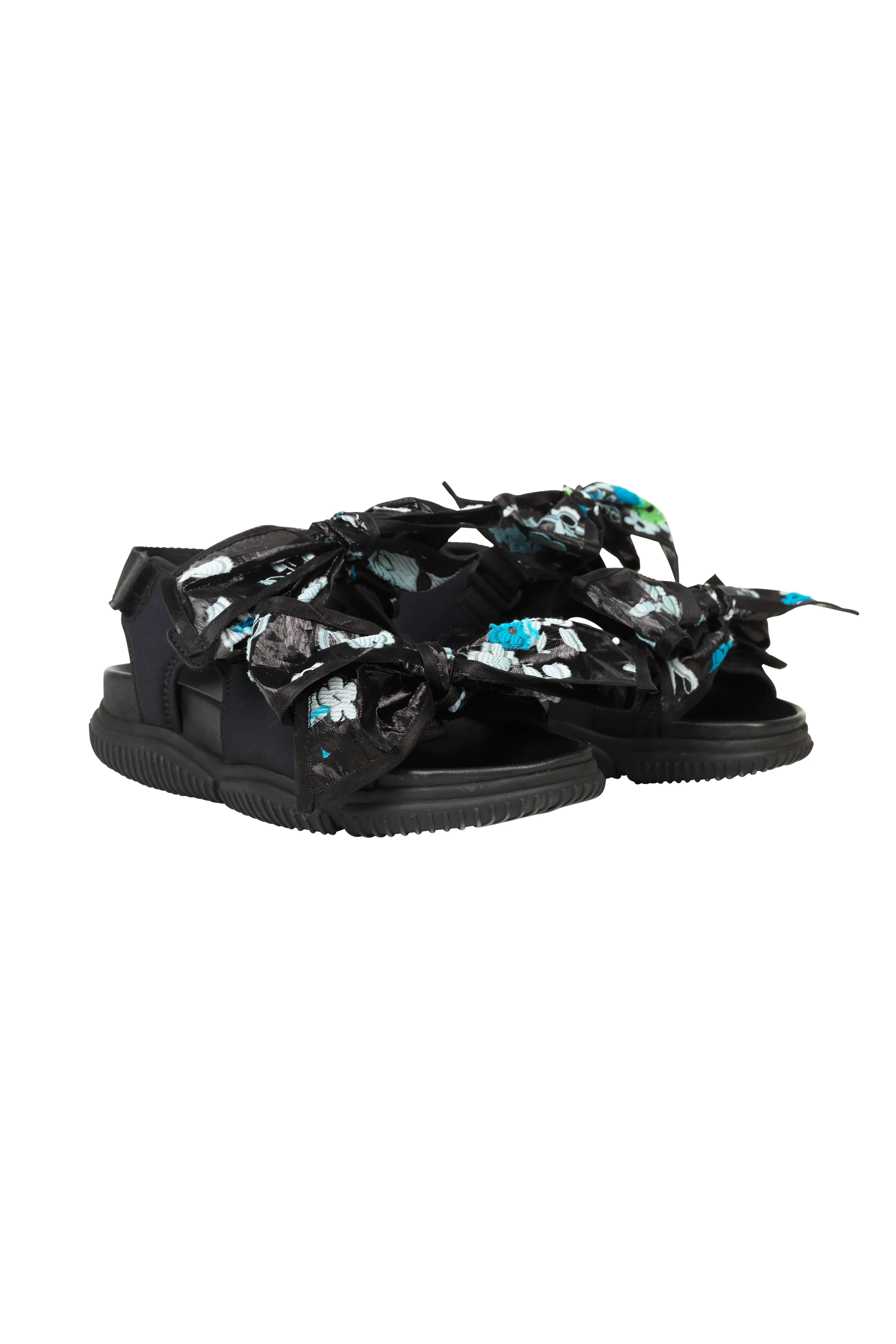 VALERIA | TRUEAL YARROW FIL-COUPÉ BLACK/AQUA BOWS