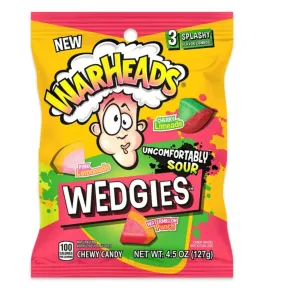 Warheads Sour Wedgies Peg Bag 4.5oz