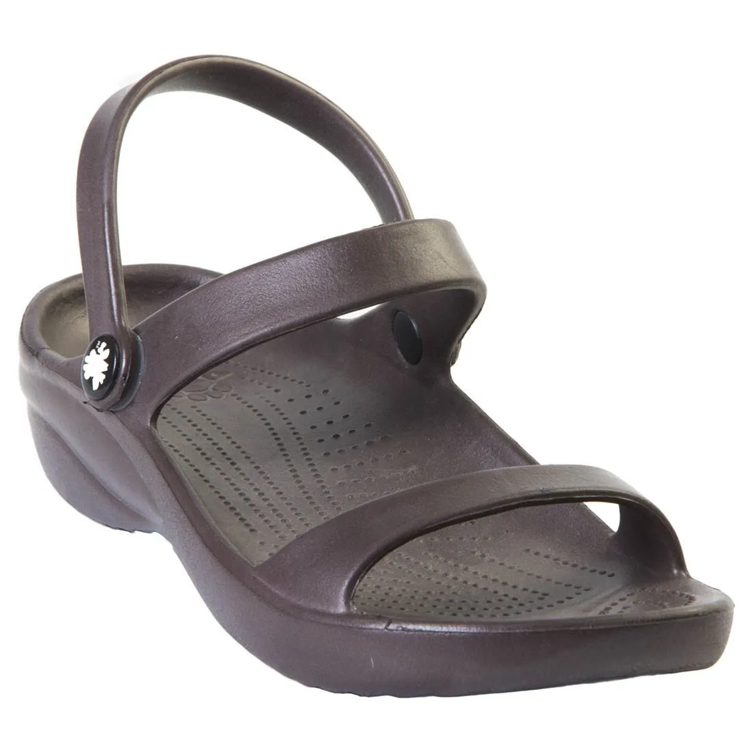 Women's 3-Strap Sandals - Dark Brown