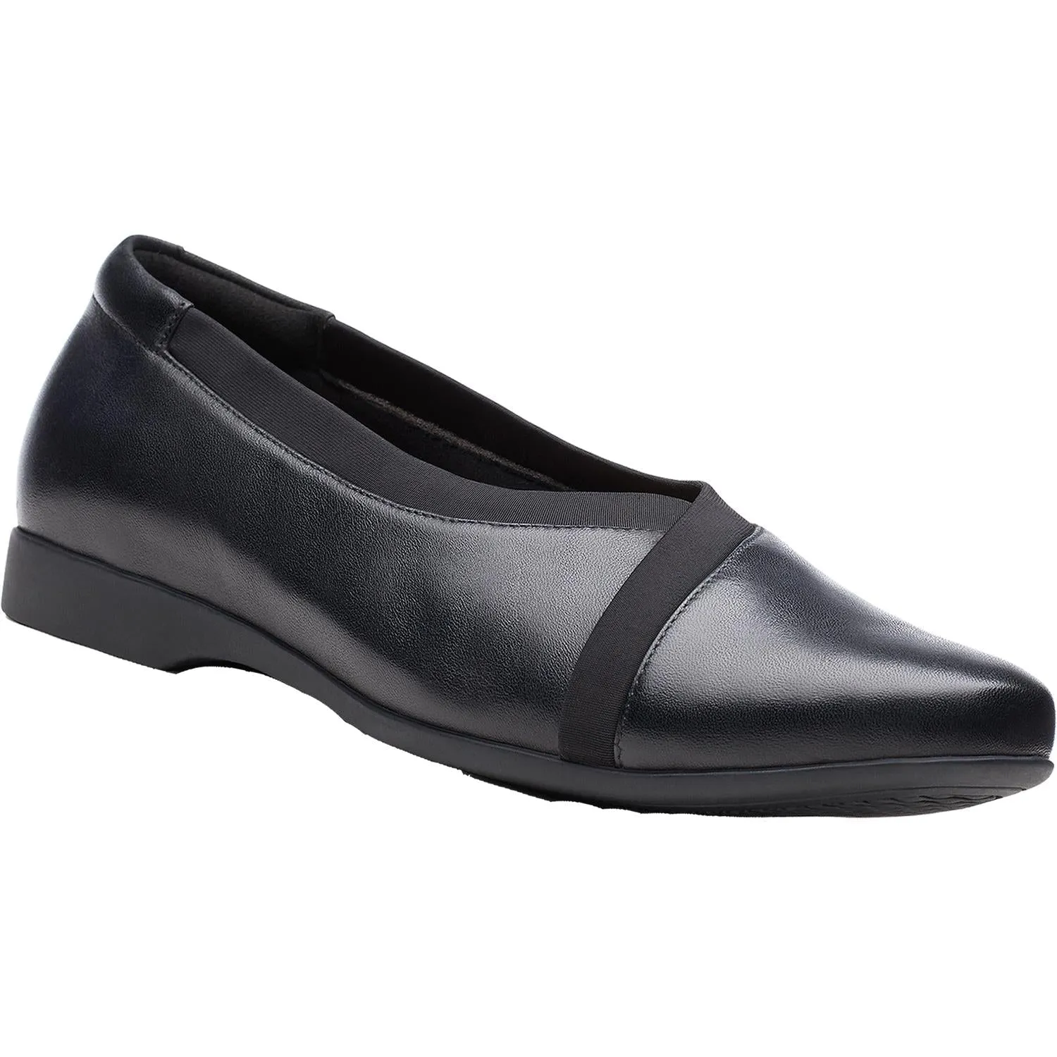 Women's Clarks Un Darcey Ease Black Leather Black Leather