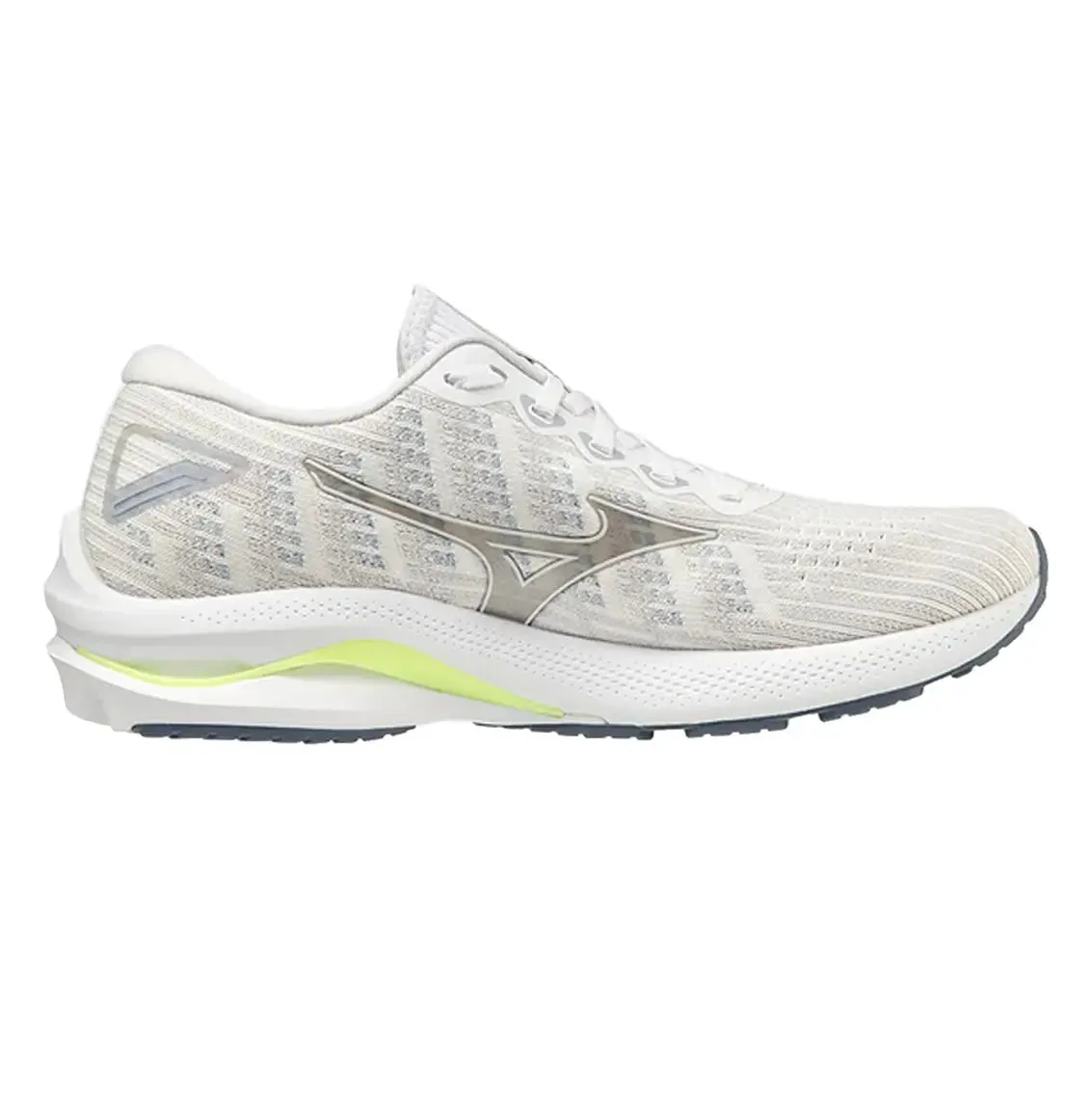 Womens Mizuno Wave Rider 25 Waveknit - Cloud / White / Heather