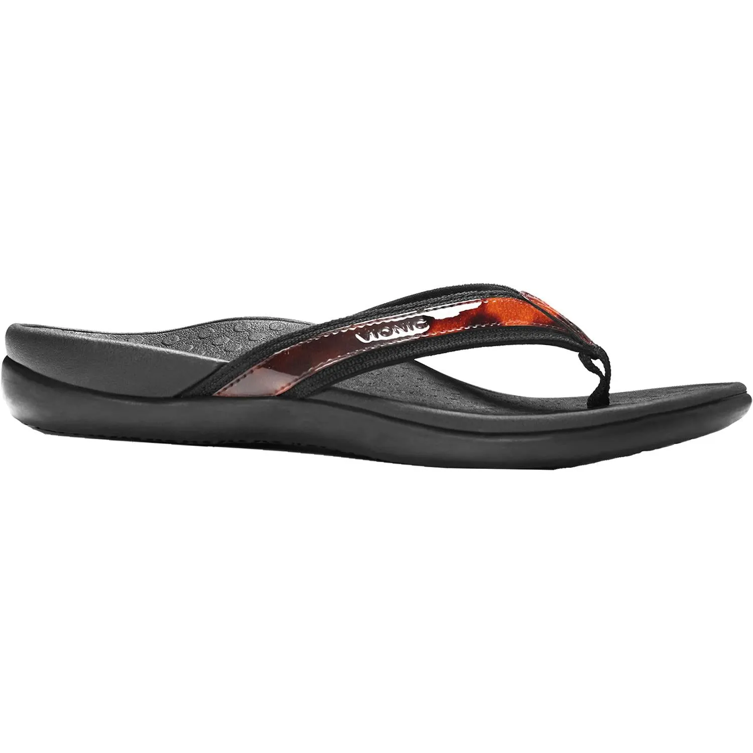 Women's Vionic Tide II Tortoise Black Leather